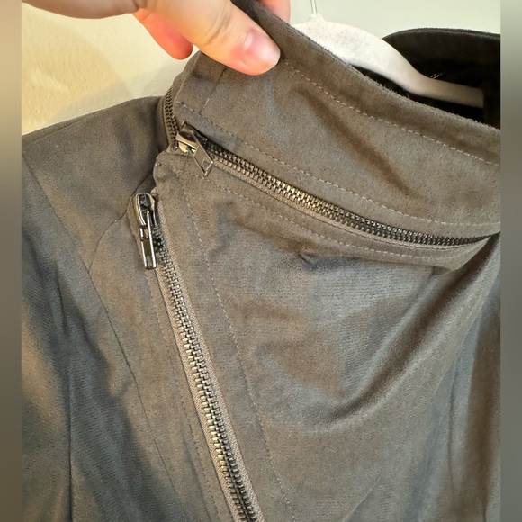 Gianni Bini Polyester Zip Up Bomber Jacket size Large - Picture 4 of 6